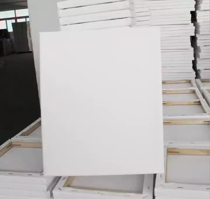 30 by 40cm Stretched White Blank Canvas Primed 100% Cotton for Painting Acrylic Pouring Oil Paint & Wet Art Media Canvases