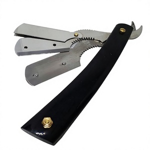 Rasoir droit IKZARSA I-BWR-01, lame en acier inoxydable, lame unique, manche en corne de buffle noir, pour hommes, barbier, extérieur, hôtel - Product Image 2