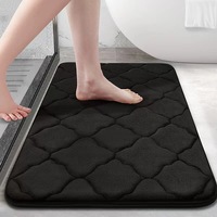 Waschbare Jacquard-Badematte Getufteter Polyester-Badteppich Wasserabweisend Rutschfest für Zuhause oder Hotel Büro Schlafzimmer Restaurant