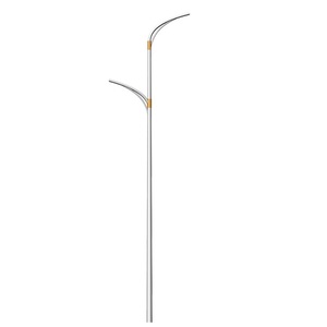 Mạ kẽm chiếu sáng đường phố cực ngoài trời đôi cánh tay 10m năng lượng mặt trời Vườn ánh sáng đường phố cực - Product Image 2