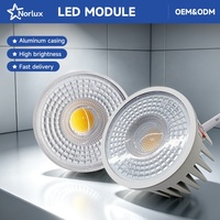 Module de projecteur LED COB encastrable MR16 remplaçable en aluminium 7W 9W pour éclairage intérieur, style lentille