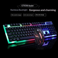 Set Keyboard dan Mouse Gaming Limai GTX300 Backlit Wired USB Floating dengan Lampu, Grosir