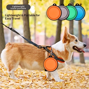 Conteneur pliable pour nourriture et eau pour animaux de compagnie en silicone écologique, bol de voyage portable pour chien, bol à boire rétractable pour animaux de compagnie en plein air - Product Image 3