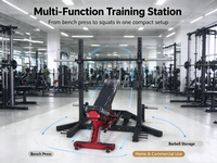 Umet 2026 Nouveau Rack de Musculation Multifonctionnel avec Banc de Musculation Réglable pour la Maison et la Salle de Sport