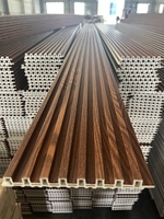 Panneaux muraux imperméables en bois composite Panneaux muraux 3D d'intérieur pour décoration murale intérieure, fond TV