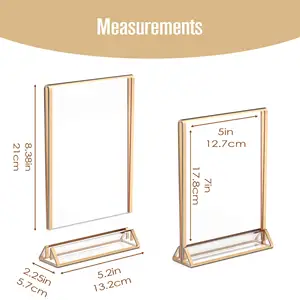 Custom Clear Sign Holder Plastic Paper Menu Holder Picture Paper Card Home Office Restaurant Booth Acrylic Display Frame