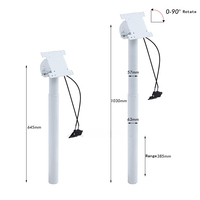Mécanisme de levage manuel à commande filaire pour pieds de table réglables en hauteur, idéal pour tables basses et bureaux – Quincaillerie de levage vertical haut/bas