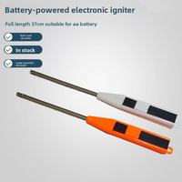 Allume-gaz électronique haute tension coupe-vent en acier inoxydable pour cuisinière à gaz, allumeur à impulsion allongé pour gaz liquéfié, allume-gaz de cuisine long