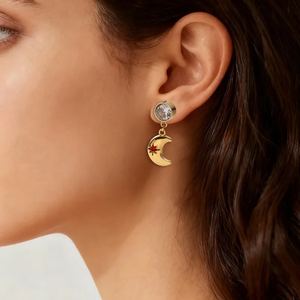 Pendientes de Circonita de Moda, Accesorios de Acero Inoxidable 304 Chapados en Oro, Joyería para las Orejas, Perfectos para Mujeres, Uso Casual - Product Image 2