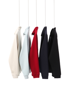 Fabricantes de ropa personalizados 380 gramos Color bloqueado <span class=keywords><strong>doble</strong></span> cremallera Stand Collar hombres suéter cárdigan abrigo de manga larga. - Product Image 3