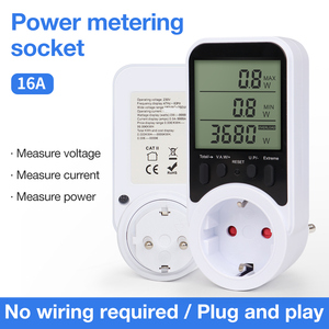 <span class=keywords><strong>Prix</strong></span> de gros Analyseur de <span class=keywords><strong>compteur</strong></span> d'énergie LCD numérique Wattmètre <span class=keywords><strong>Compteur</strong></span> de surveillance de prise d'électricité monophasé - Product Image 3