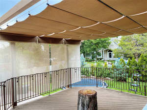 Bạt Che Sóng Sân Vườn Pergola Nâng Cấp Màu Nâu - Product Image 4