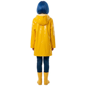 Yellow Raincoat <b>Costume</b> For Girls Halloween Movie Inspired Cosplay Party Performance Outfit - Product Image 4