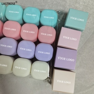 4 Sabor a frutas Vegano cuadrado Bálsamo labial redondo Hidratante Fresa Natural Larga duración Cuidado de los labios Cosméticos Cuidado Bálsamo labial - Product Image 1