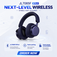 Headphone Nirkabel HiFi 40mm Driver BT 6.0, Headset Baterai Dapat Ditukar 890mAh dengan Jangkauan 10m untuk Kerja dan Perjalanan