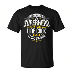 Camiseta Line Cook con diseño de superhéroe, ropa informal para hombre - Product Image 2