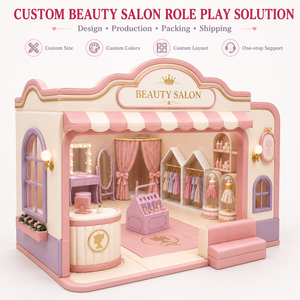 Casetta Gioco Personalizzata per Bambini con Trucco e Guardaroba, Imbottita e Morbida, per Salone di Bellezza, Caffetteria o Scuola Materna - Product Image 5
