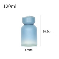 Flacon vide pour diffuseur d'arômes de voiture avec dégradé de couleur mat 120 ml Diffuseur d'arômes en verre imprimé à l'écran Forme plate 100 pièces MOQ