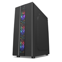 Gabinete para Juegos 320-2 con Ventiladores RGB, Gabinete ATX para PC de Juegos, Gabinete Gamer RGB, Boitier PC Gamer