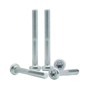 Vis à tête plate Torx zinguées de grade 10.9, vis de machine M3 partiellement filetées pour supports de convoyeur et machines - Product Image 2