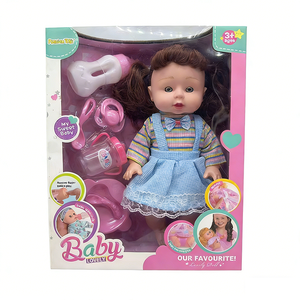 High quality 27cm <b>vinyl</b> voice doll care kit featuring window box packaging for retail chain educational toy supply essential - Product Image 1