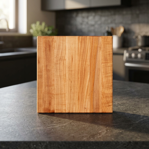 Planche à découper carrée en bois faite à la main par AWE Designer - Durable, écologique, légère pour comptoirs de cuisine - Prix en gros - Product Image 3