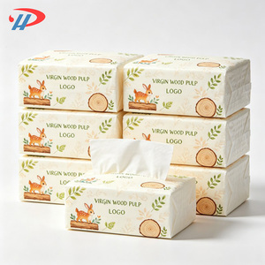 High Quality Facial Tissue 3 Ply Paper Smooth Virgin Wood Pulp Zakdoek Customizable Logo Facial Tissue For Home Use