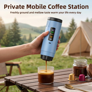 Machine à café portable 3-en-1 OEM à chauffage autonome pour capsules DG/NS et café moulu – Idéale pour le bureau – Vente en gros - Product Image 3