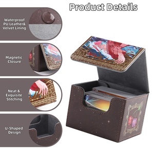 OEM ODM 100% Wasserfeste Umweltfreundliche Personalisierte <span class=keywords><strong>Tarot</strong></span> Yugioh Spielkarten-Aufbewahrungsbox für Reiseunterhaltung - Product Image 3