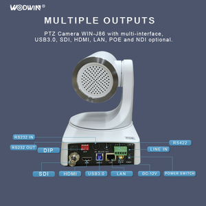 Nouveau système de caméra de conférence audio-vidéo PTZ <span class=keywords><strong>HD</strong></span> 1080P SDI pour diffusion en direct, USB3.0 POE LAN 12X 20X <span class=keywords><strong>355</strong></span> Pan/Tilt - Product Image 3