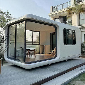 Cabine Apple, séjour mobile, séjour en plein air, chambre de célébrité, chambre panoramique en verre, camping, <span class=keywords><strong>villa</strong></span>, chambre intégrée, acier coloré - Product Image 1