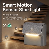 Lampe murale LED pour l'éclairage des couloirs, lumière à capteur rechargeable, veilleuse pour hôtel, villa, escalier LDN0001-25-1