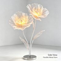 Support de fleurs géant en organza personnalisé, fait main, hauteur réglable, fleurs artificielles pour mariage, Saint-Valentin, événement de remise de diplôme