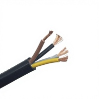 Câble en cuivre toronné 3 conducteurs 2,5 mm² avec gaine en caoutchouc IEC 60245 H07RN-F 450/750V, résistant à l'huile et aux intempéries, et à haute température