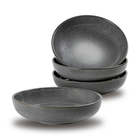 Malacasa — ensemble de table en céramique interactive, vaisselle ronde en grès, bol Ramen en en porcelaine, tasse à café, classique