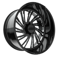 Jantes de camion forgées noires personnalisées à profil profond SL 30X12 30X14 28X12 24X14 avec 6X139.7 8X180 pour Chevy Silverado 1500 2500