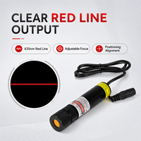 Módulo Láser de Línea Roja Ajustable ZhonNa 635nm, Localizador para Máquinas de Corte de Madera y Piedra, Accesorio de Posicionamiento y Alineación OEM