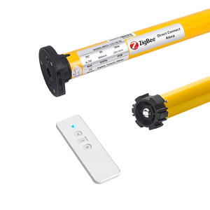 Moteur tubulaire moderne Tuya Zigbee intelligent pour stores enrouleurs métalliques, rechargeable par panneau <span class=keywords><strong>solaire</strong></span>, avec contrôle à distance par application, pour persiennes et volets. - Product Image 1