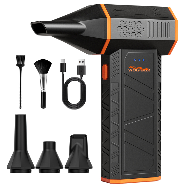 WOLFBOX MF50 Electric Air Duster 110000RPM Brushless Motor Super Power Cordless Mini Blower 3-Gear Adjustable 150g Wind Pressure