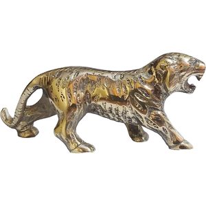 PARIJAT HANDICRAFT Statue décorative en laiton pour la maison moderne sculptée à la main Figurines d'animaux de la vie sauvage Sculptures artisanales pour - Product Image 1