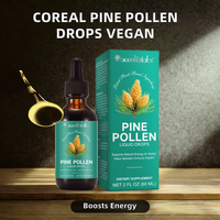 OEM ODM Gouttes liquides de pollen de pin, complément alimentaire végétalien à base de plantes, énergie, vitalité, soutien immunitaire, adultes, 60 ml