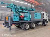 Foreuse hydraulique DTH montée sur camion de qualité supérieure de 300 m, équipée d'un compresseur d'air, à vendre