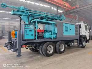 מקדחת בארות מים הידראולית איכותית 300 מטר המותקנת על משאית, מצוידת במדחס אוויר, למכירה - Product Image 6