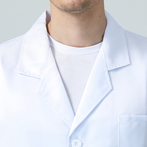 Blouse de laboratoire uniforme plus mince en coton polyester blanc pour <span class=keywords><strong>médecin</strong></span>, uniforme médical d'infirmière d'hôpital - Product Image 5