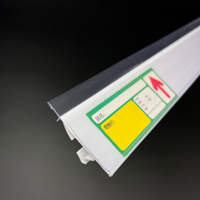 Porte-étiquettes PVC pour rayonnages de supermarché, bande de données d'affichage de prix