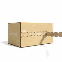 Boîte d'expédition innovante à fermeture éclair avec bande adhésive, sans colle, facile à ouvrir, en carton ondulé, pour les marques e-commerce haut de gamme