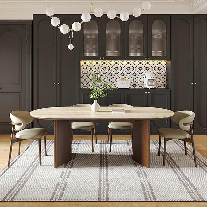 Modern 2.4M Long Oval Dining Table - Stylish & Functional