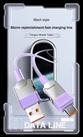 Câble de données 120W, câble de charge super rapide, type C PD 120W, câble USB-C tressé, téléphone portable Android, câble de données 6A pour Huawei
