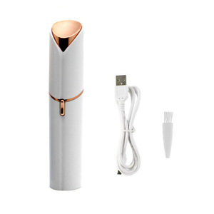 Meilleurs appareils d'épilation du visage sans douleur Tondeuse à sourcils électrique rechargeable par USB Rasoir épilateur pour femme - Product Image 2