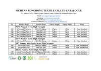 OEM ODM Ronghong 50% Aramide 50% Viscose Vêtements de travail Tissu sergé 250GSM Aramide-Viscose Tissu pour vêtements de travail ignifuges
